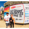 Parceria pai e filho! Ryan Campos e seu pai Flavio sempre presentes nas Etapas do Circuito Surf Talentos Oceano